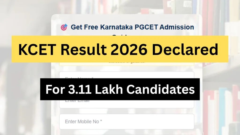 KCET Result 2026 Declared