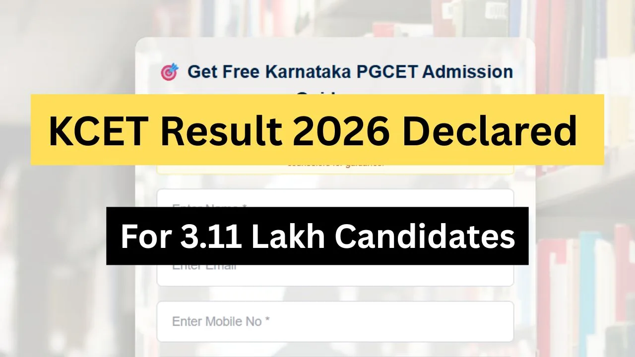 KCET Result 2026 Declared