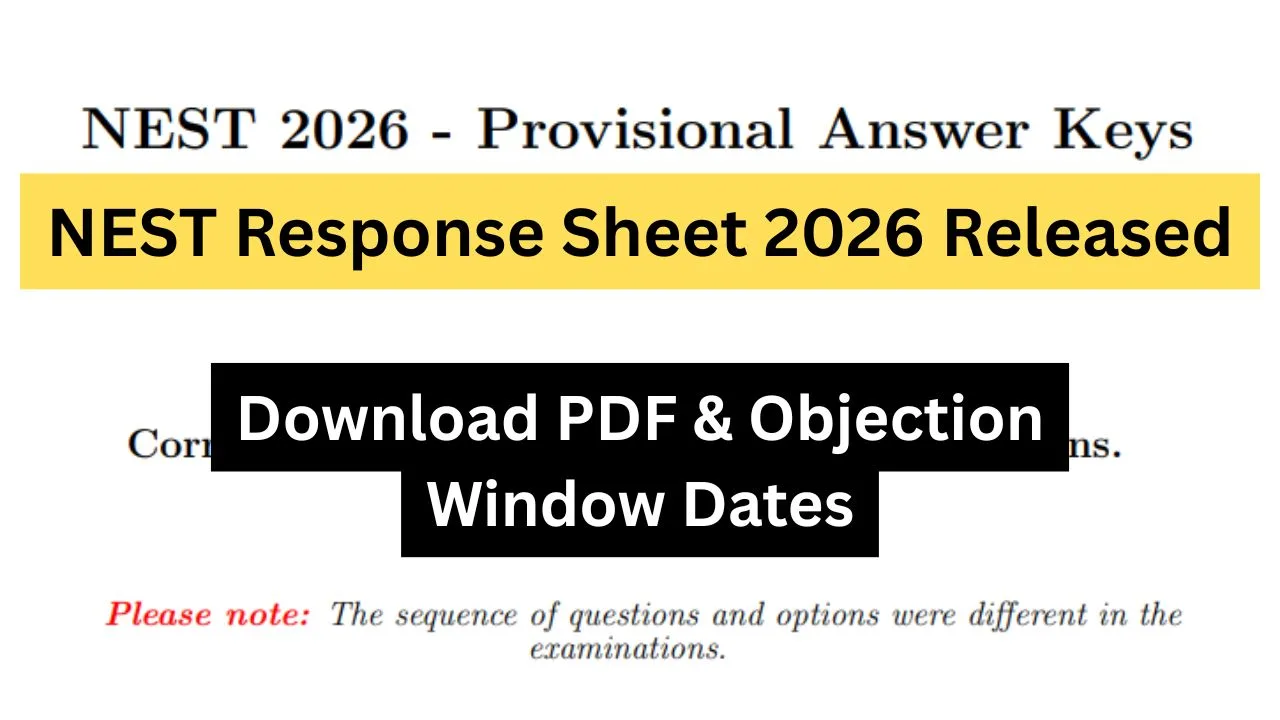 NEST Response Sheet 2026 Released