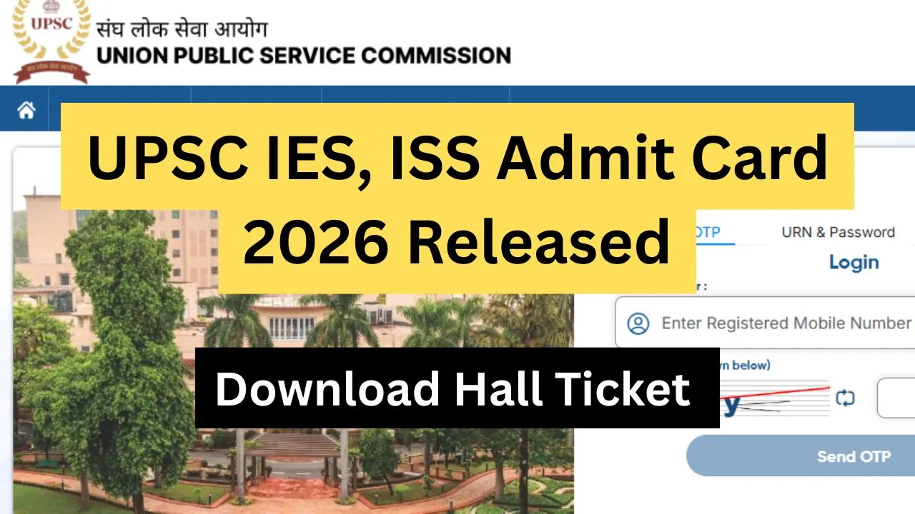 UPSC IES, ISS Admit Card 2026 Released